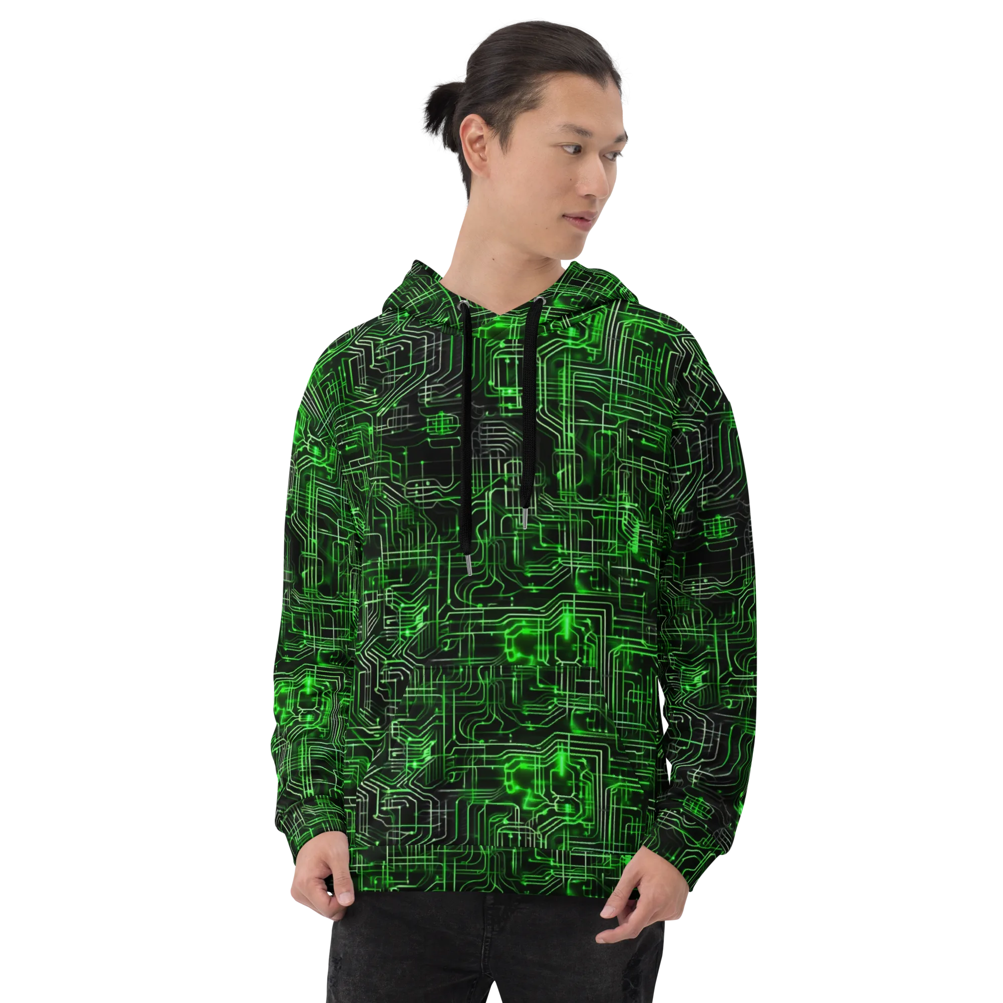 Green Voltage on Hoodie — Front