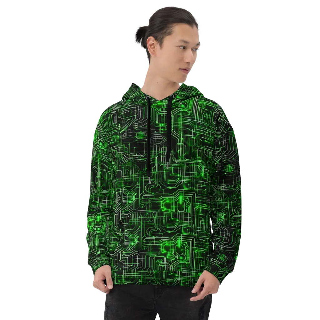 Green Voltage on Hoodie — Front