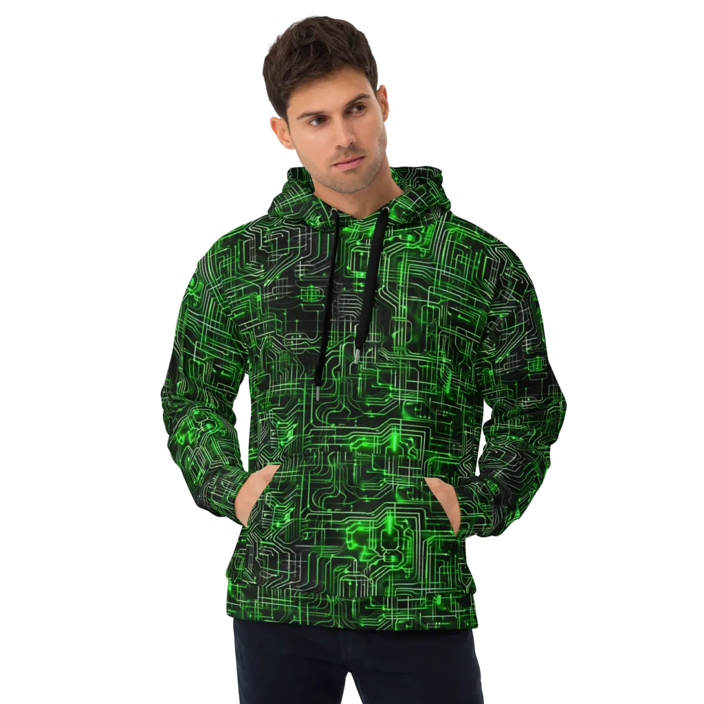 Green Voltage on Hoodie — Front