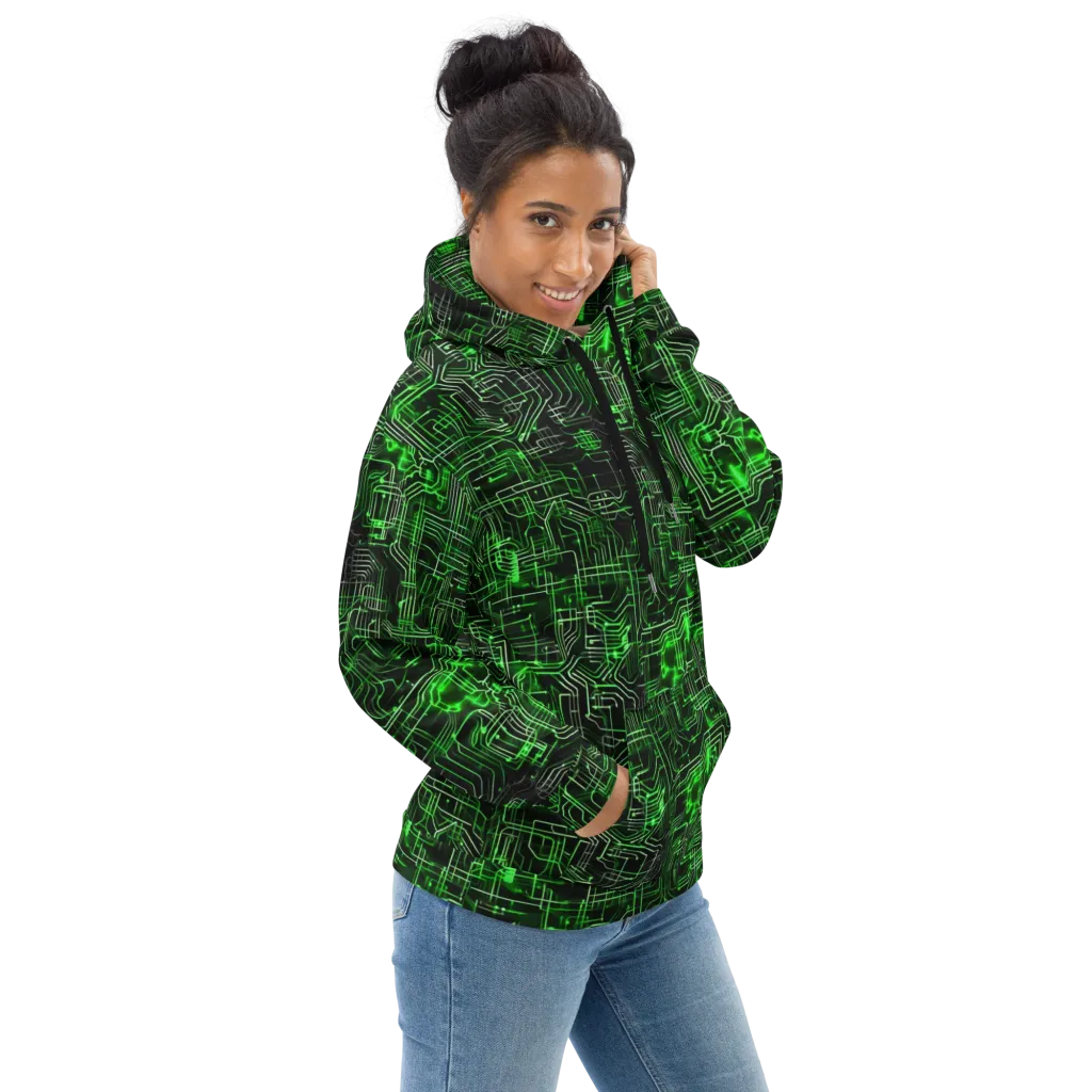 Green Voltage on Hoodie — Right