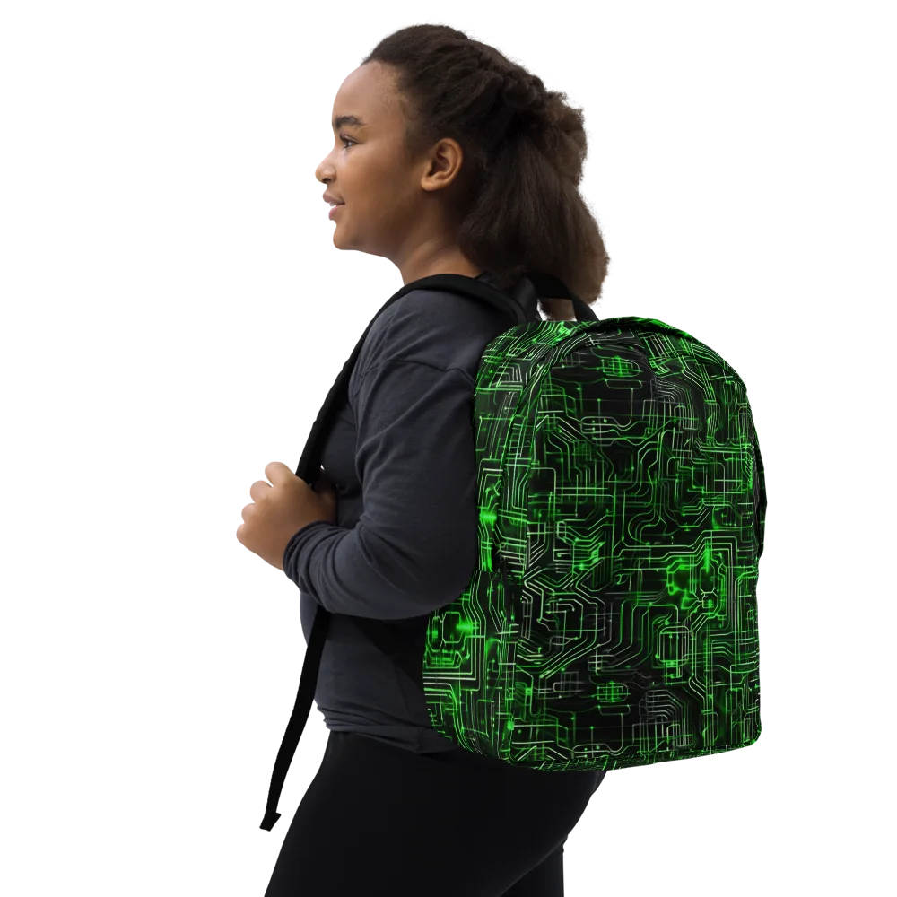 Green Voltage on Minimalist Backpack — Right Front
