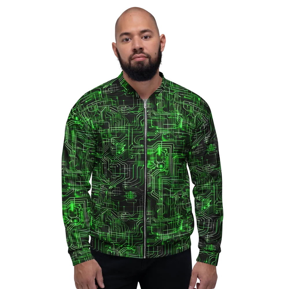 Green Voltage on Bomber Jacket — Front