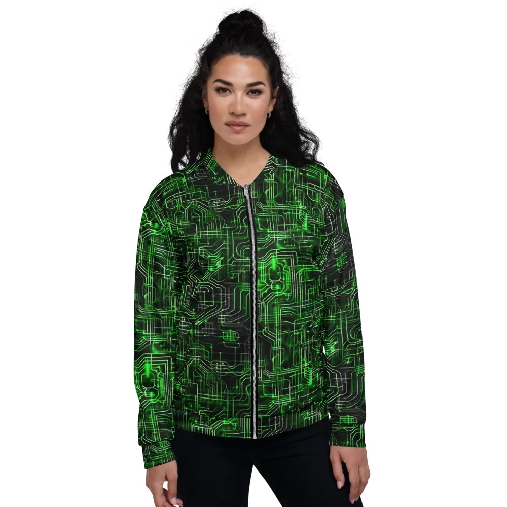 Green Voltage on Bomber Jacket — Front