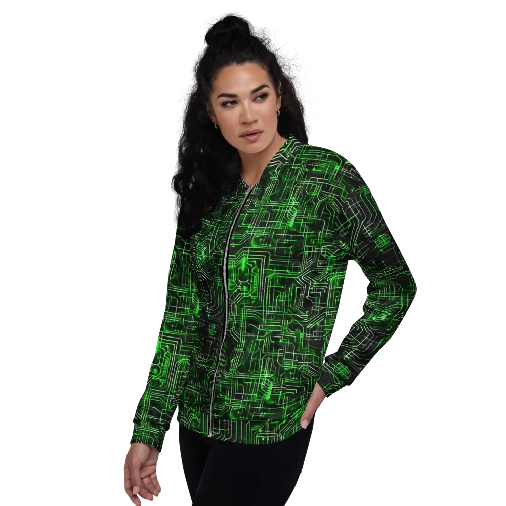 Green Voltage on Bomber Jacket — Left