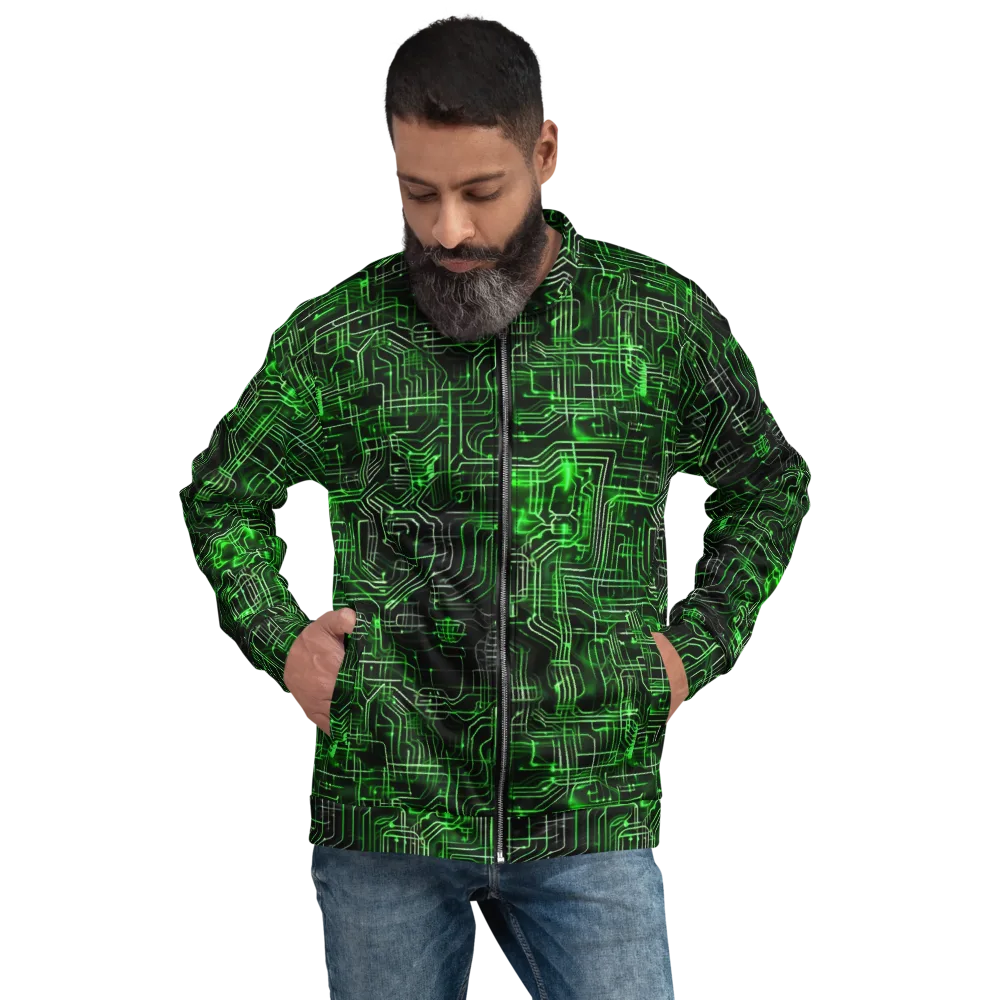 Green Voltage on Bomber Jacket — Front