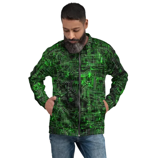 Green Voltage on a Bomber Jacket