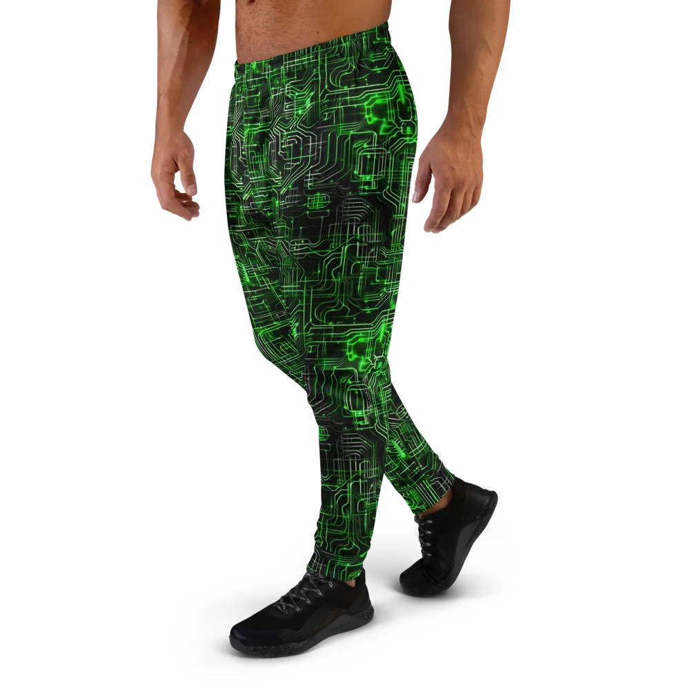 Green Voltage on Men's Joggers — Left