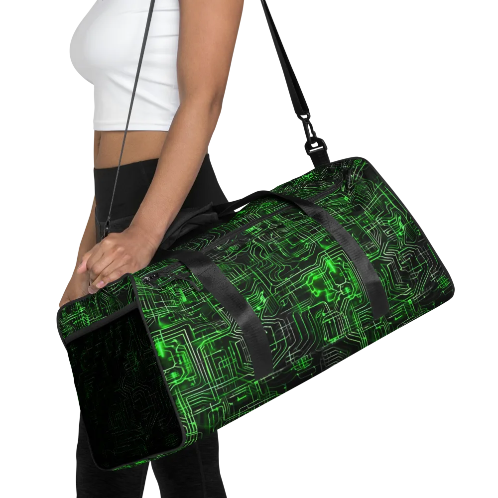 Green Voltage on Duffle Bag — Front