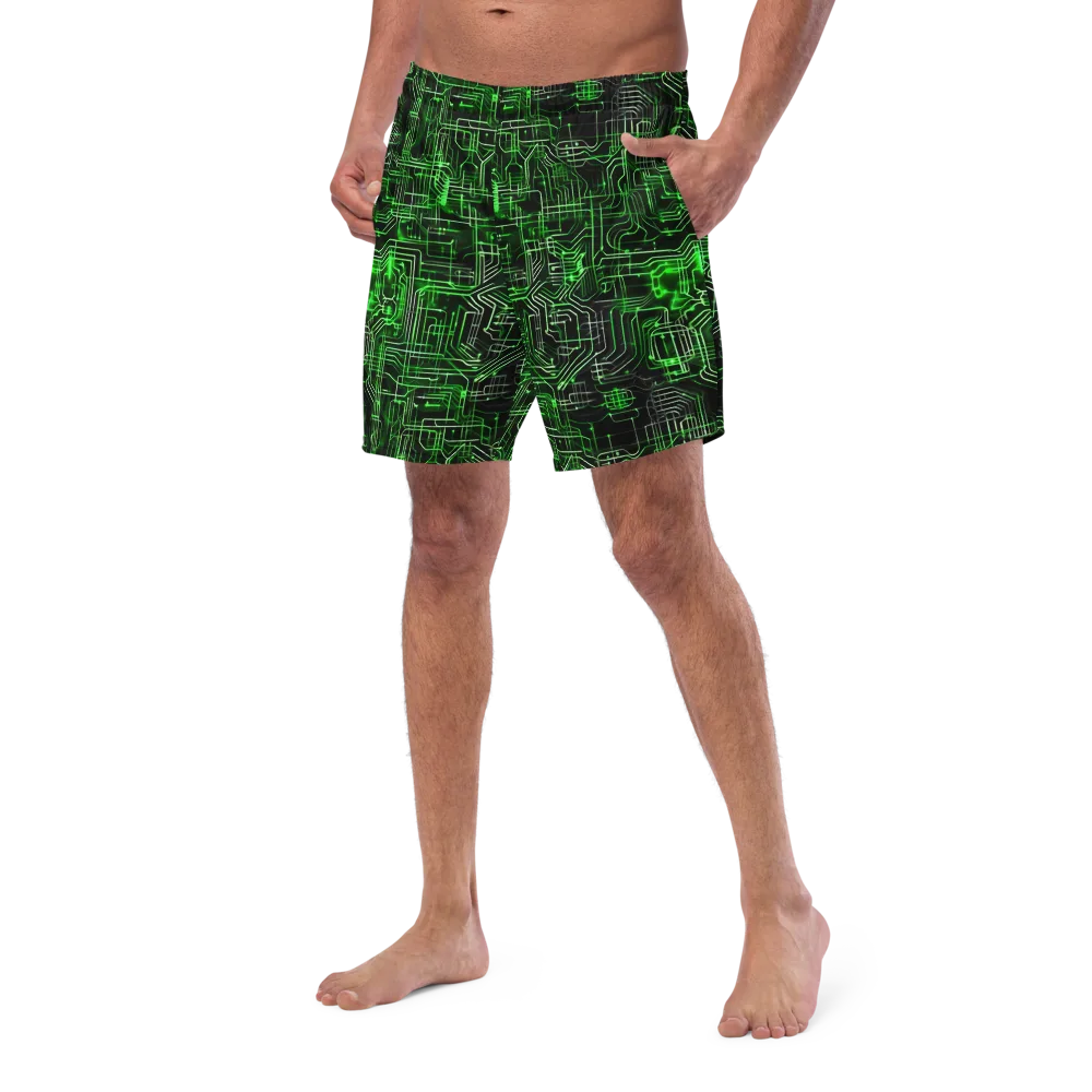 Green Voltage on Swim Trunks — Left Front