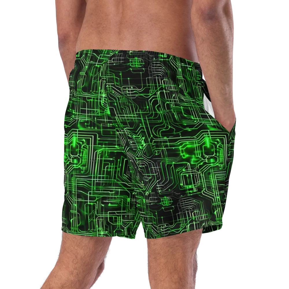 Green Voltage on Swim Trunks — Right Back