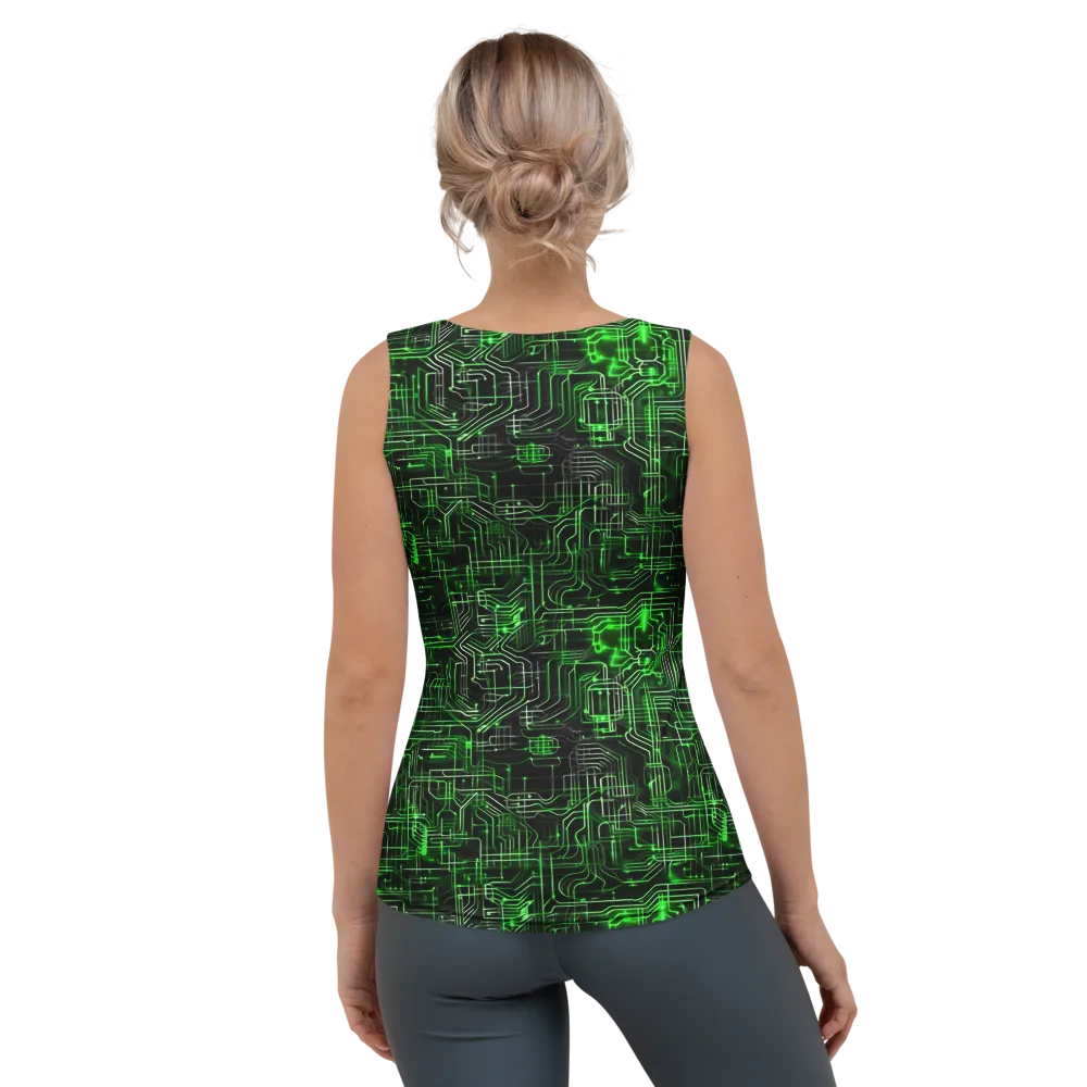 Green Voltage on Women's Tank Top — Back