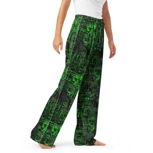 Green Voltage on a Women's Pajama Pants