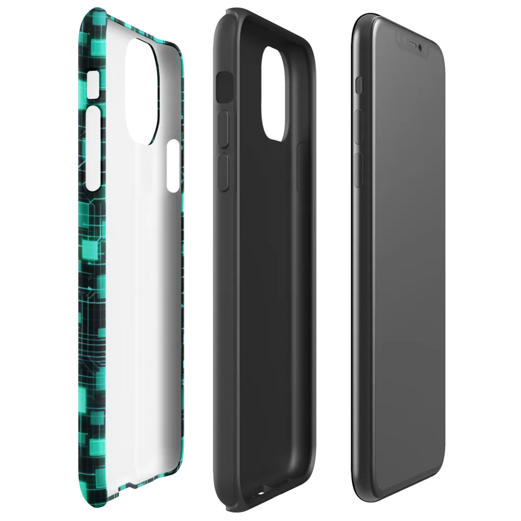 Electric Matrix on Tough Case for iPhone® — Right