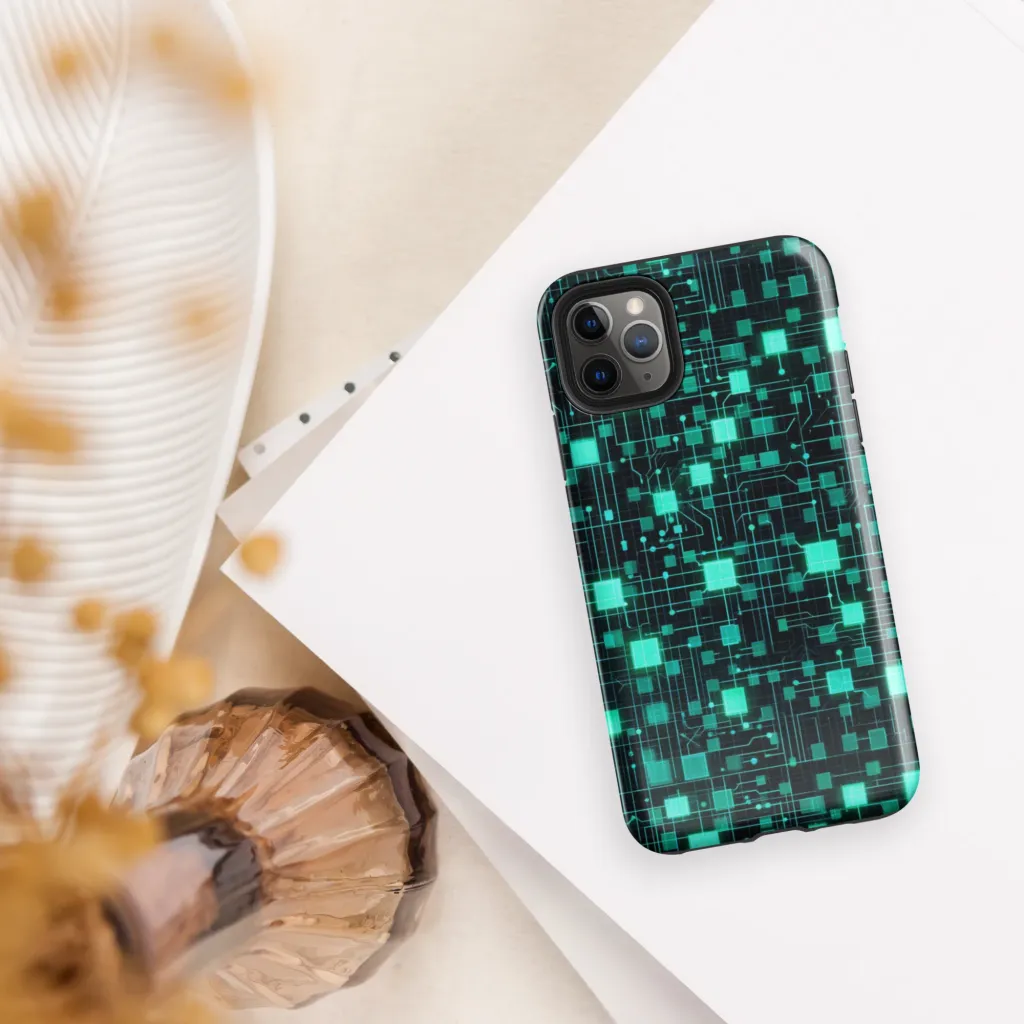 Electric Matrix on Tough Case for iPhone® — Front