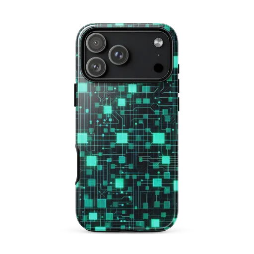 Electric Matrix on a Tough Case for iPhone®