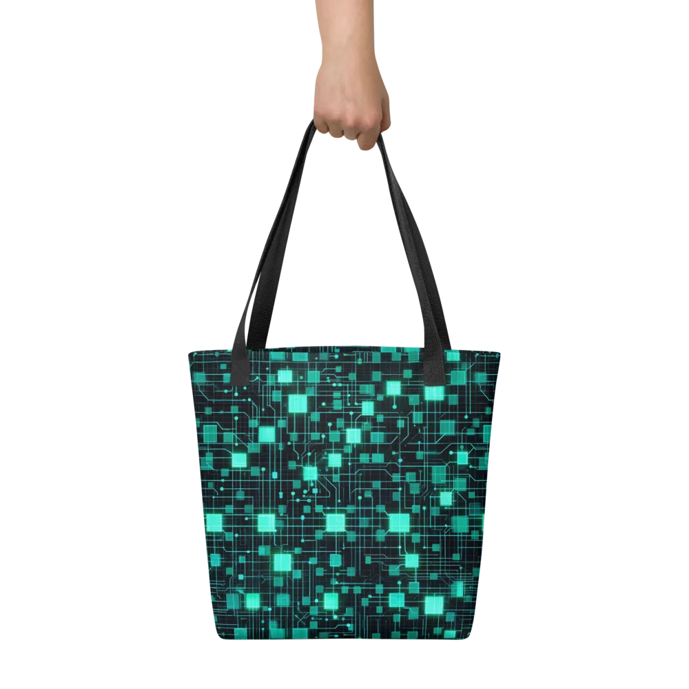 Electric Matrix on Tote Bag — Front