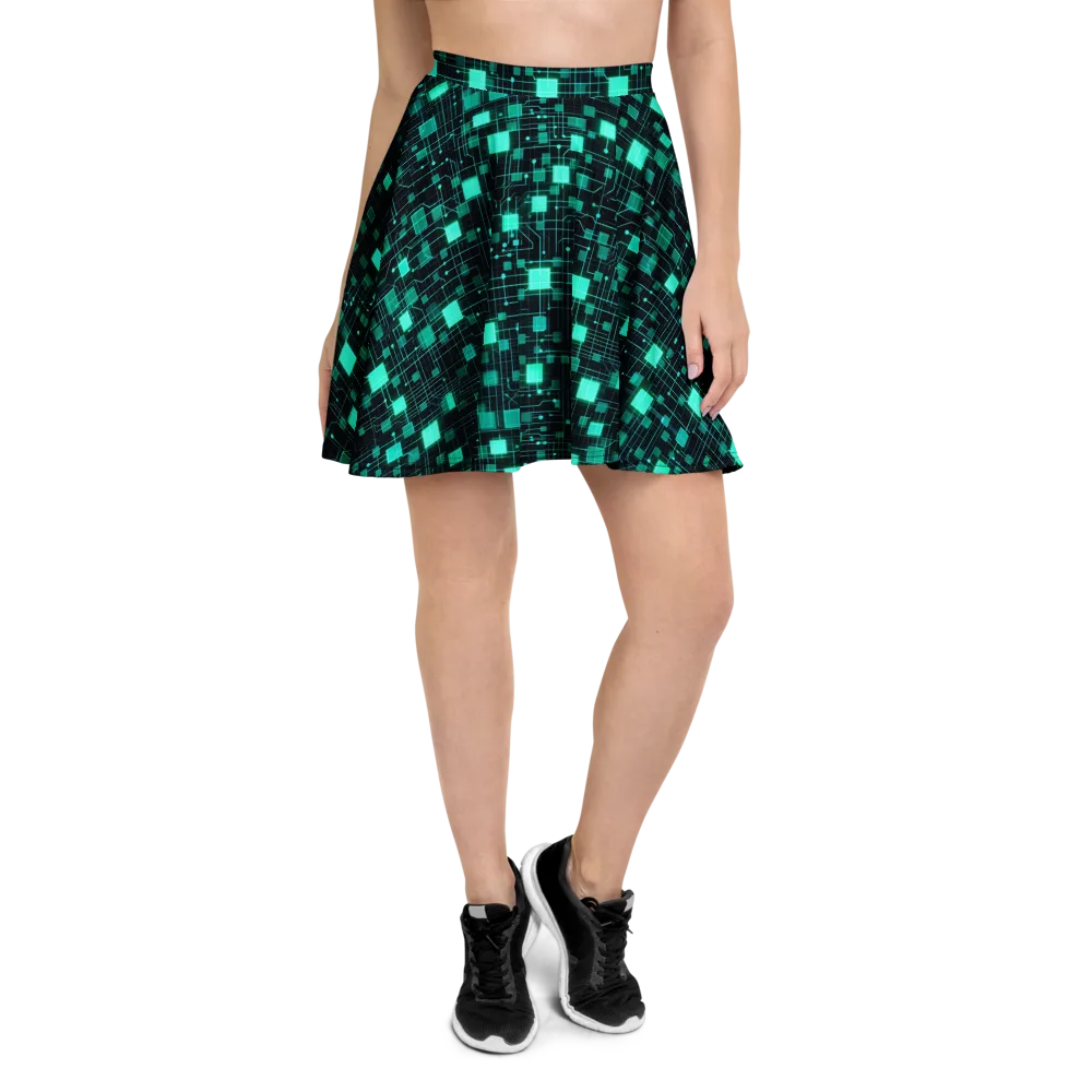 Electric Matrix on Skater Skirt — Front