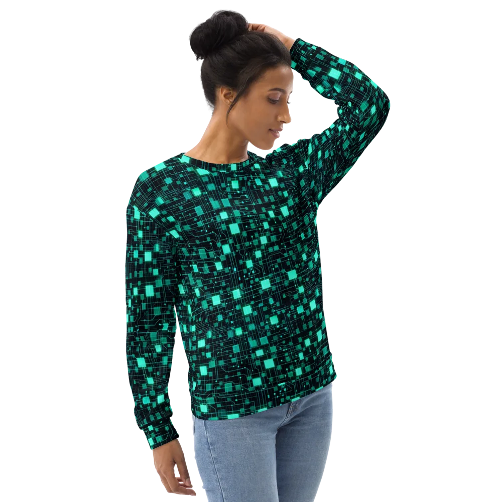 Electric Matrix on Sweatshirt — Right Front