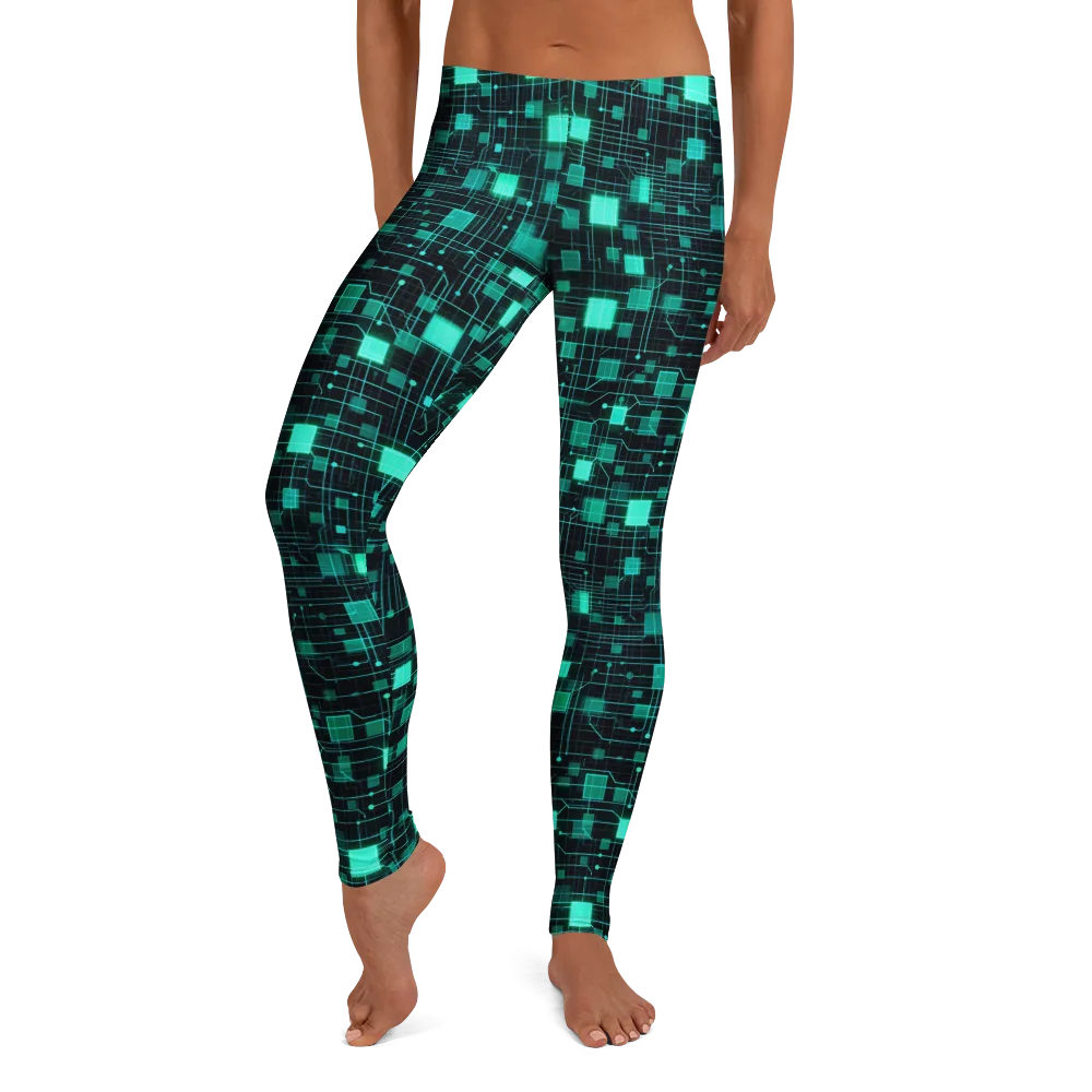 Electric Matrix on Leggings — Front