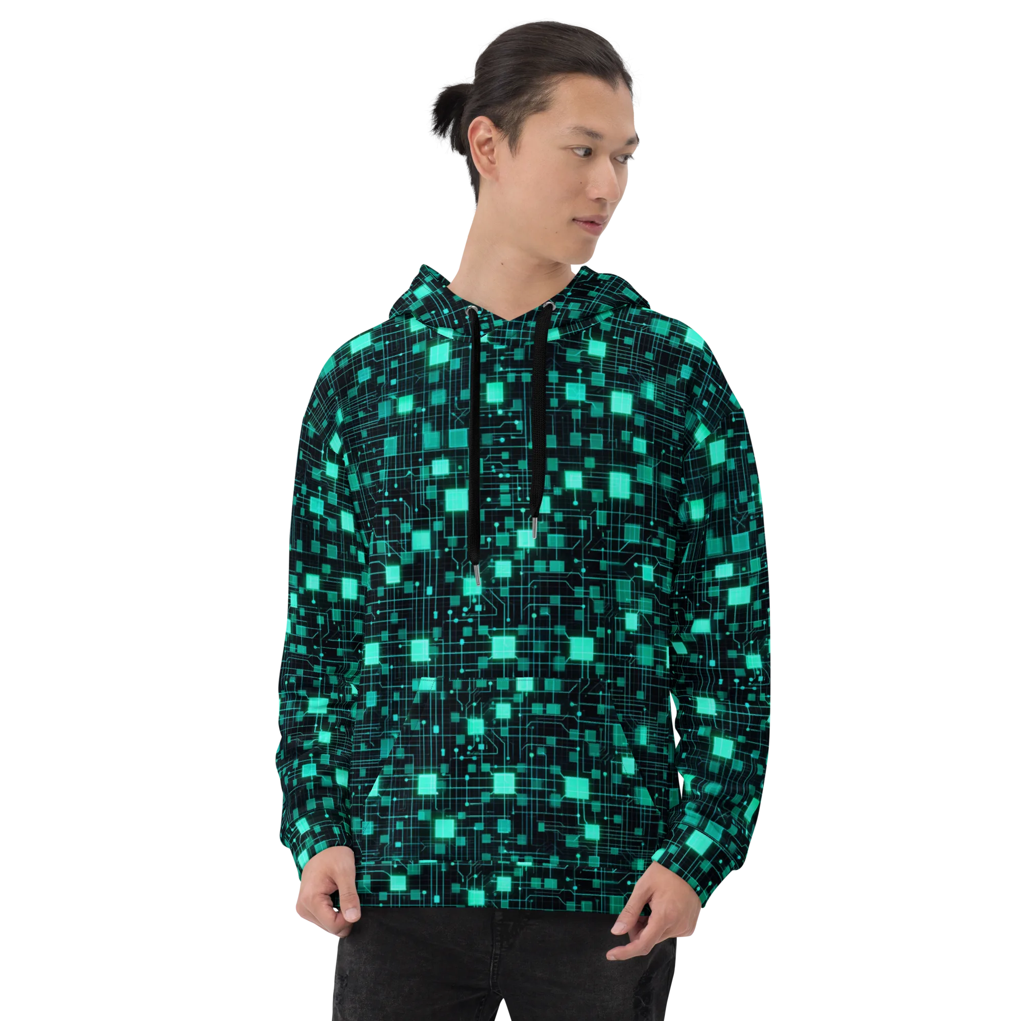 Electric Matrix on Hoodie — Front