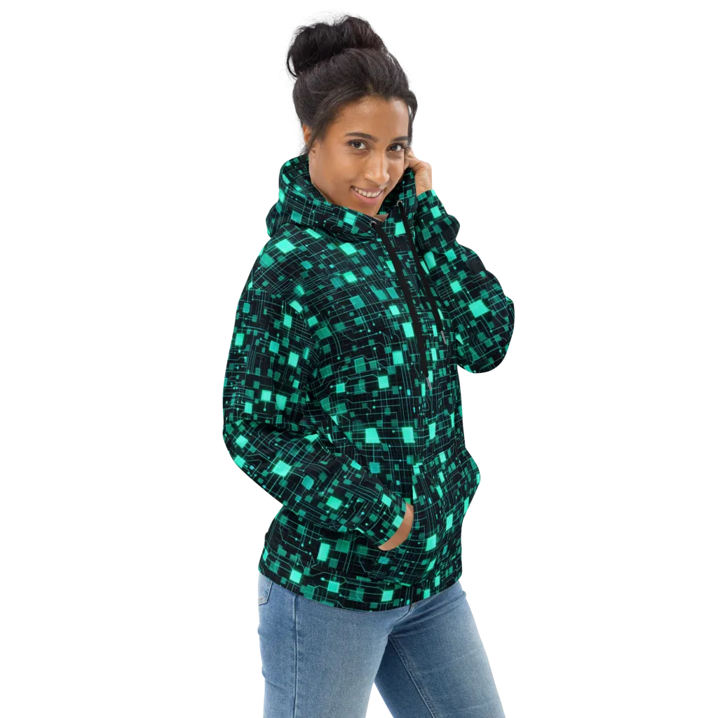 Electric Matrix on Hoodie — Right