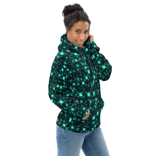 Electric Matrix on a Hoodie