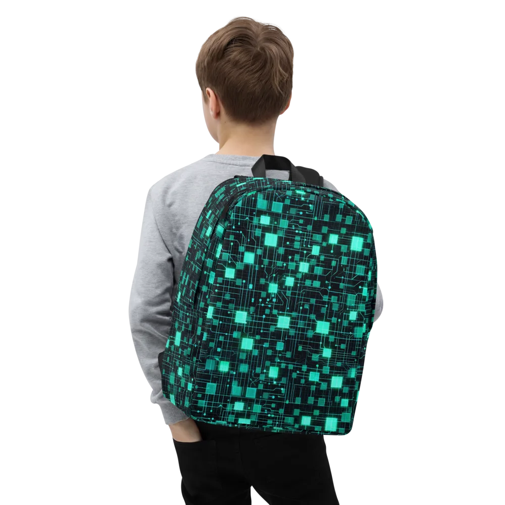 Electric Matrix on Minimalist Backpack — Zoomed-in