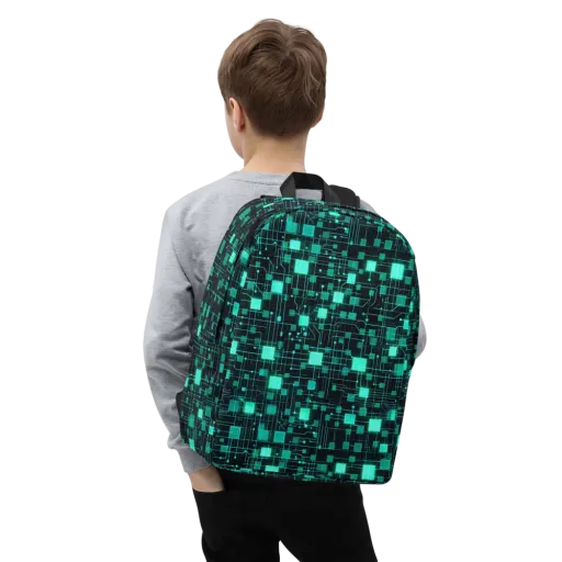 Electric Matrix on a Minimalist Backpack