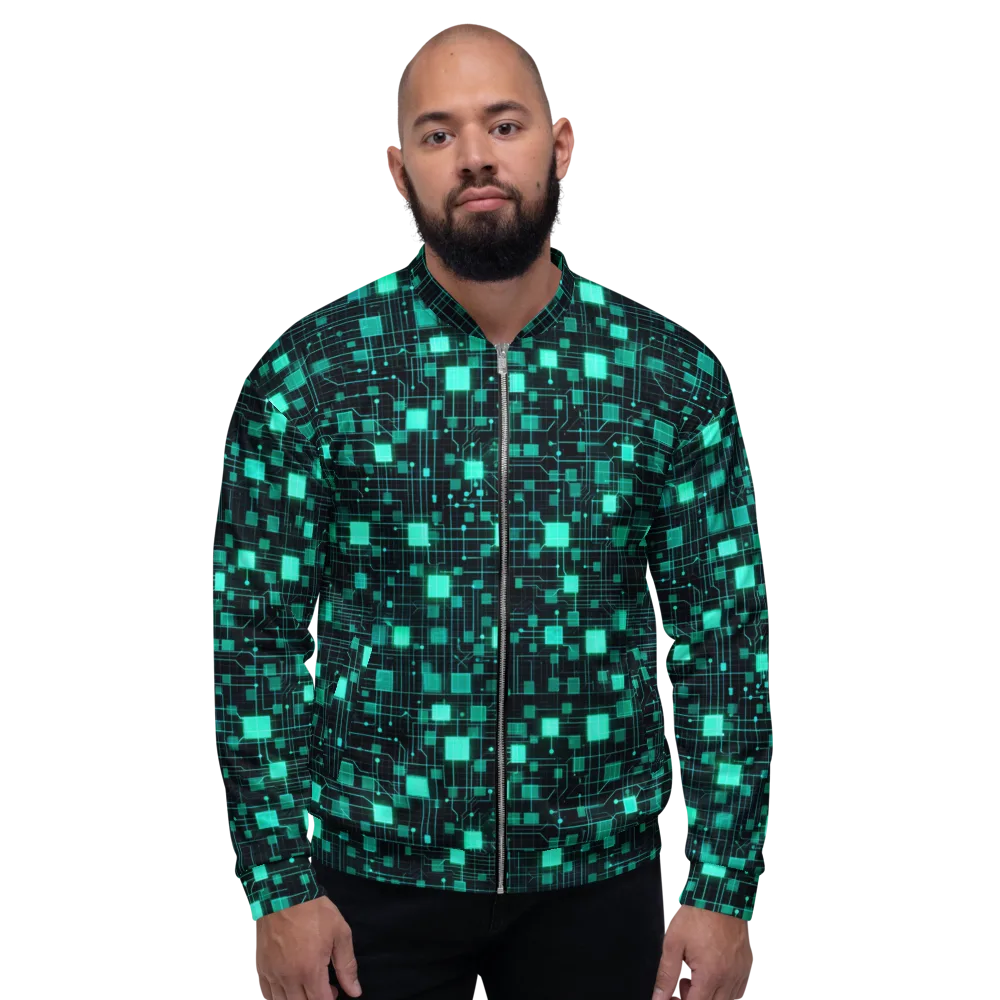 Electric Matrix on Bomber Jacket — Front