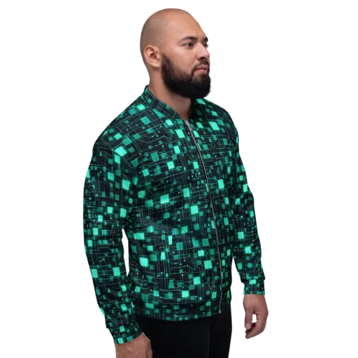 Electric Matrix on a Bomber Jacket