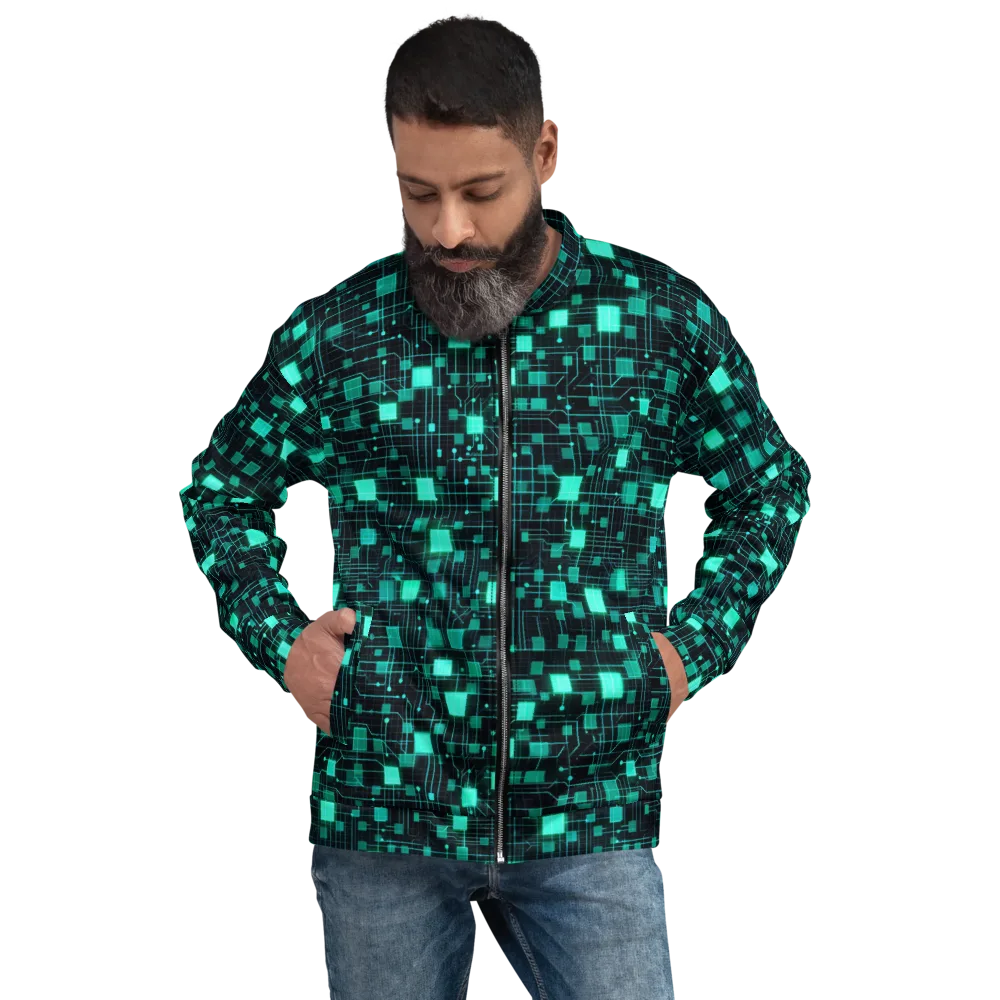 Electric Matrix on Bomber Jacket — Front