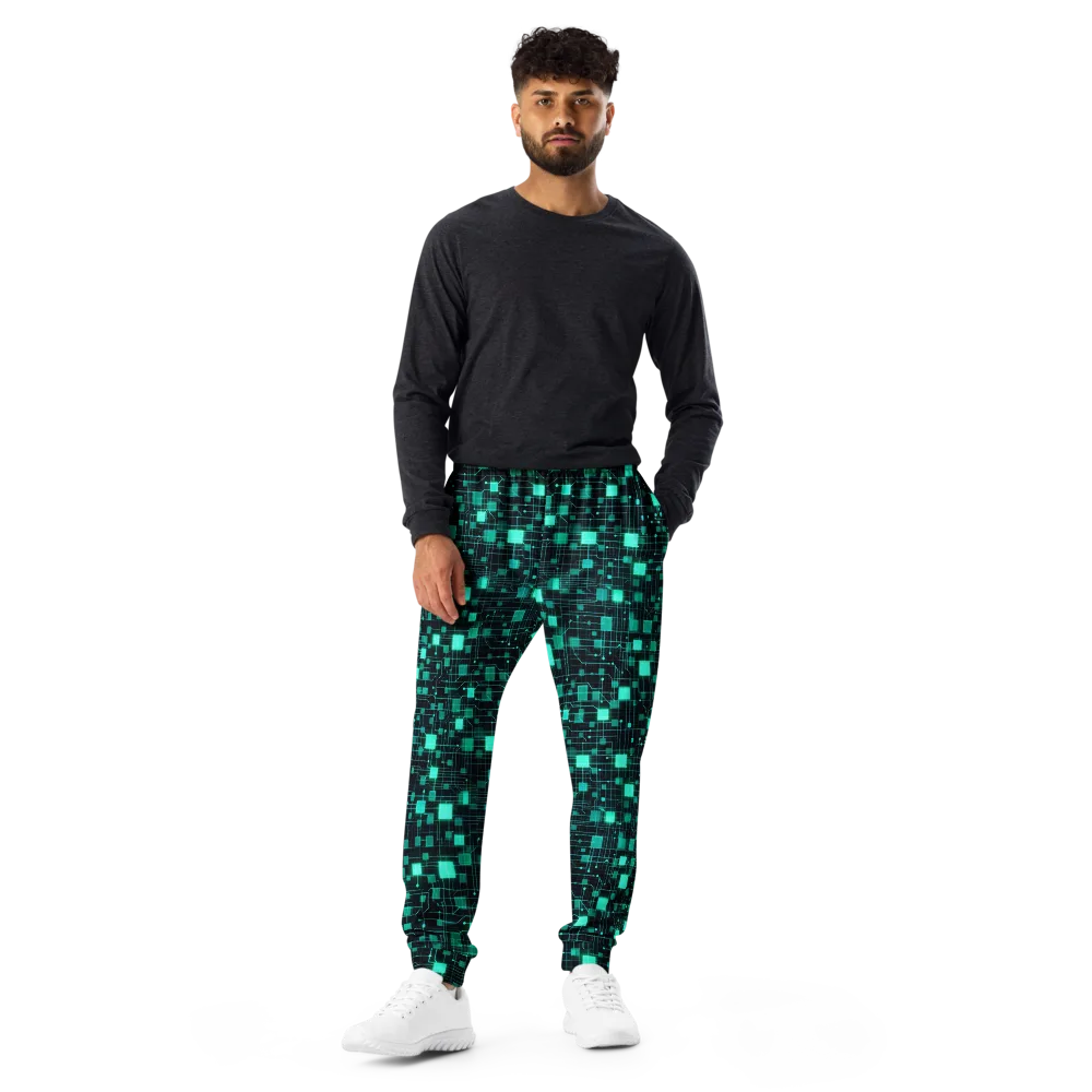 Electric Matrix on Men's Joggers — Front