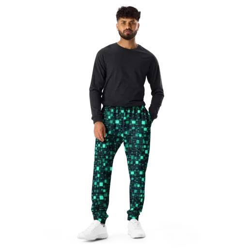 Electric Matrix on a Men's Joggers
