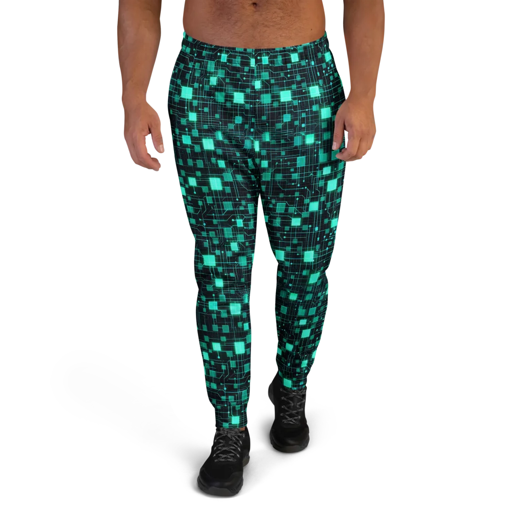 Electric Matrix on Men's Joggers — Front