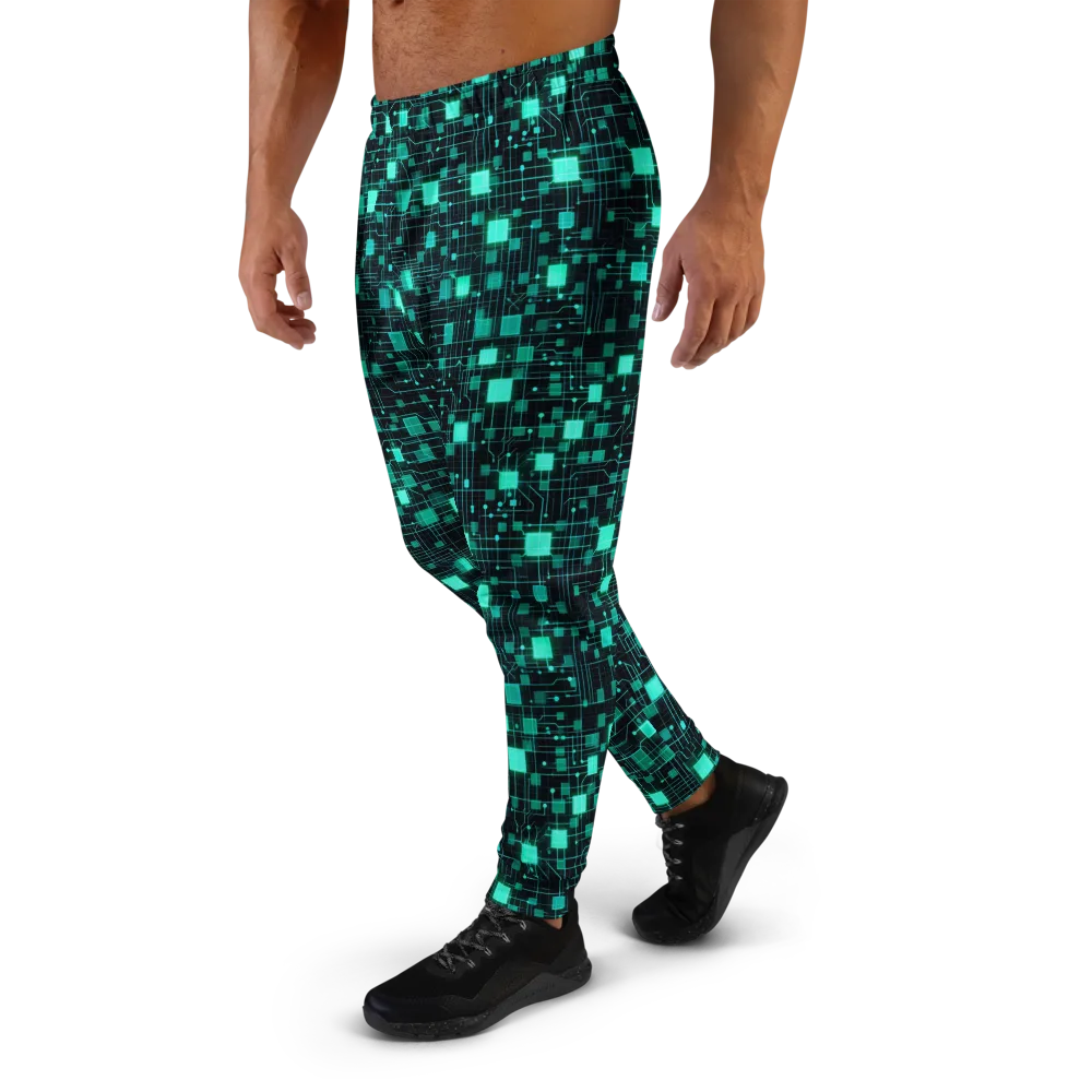Electric Matrix on Men's Joggers — Left