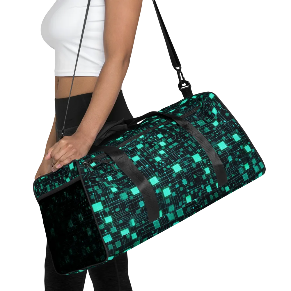 Electric Matrix on Duffle Bag — Front