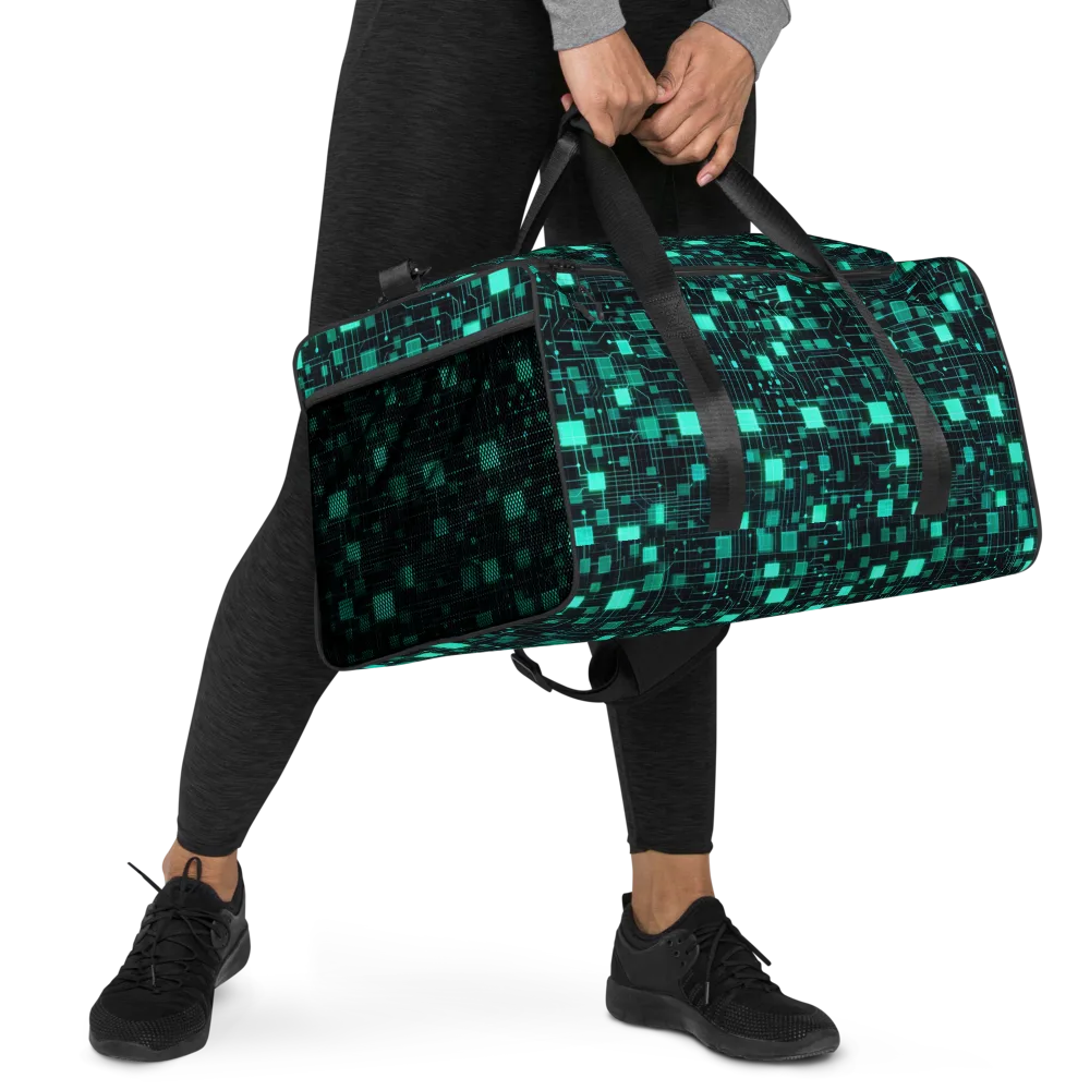 Electric Matrix on Duffle Bag — Right Front