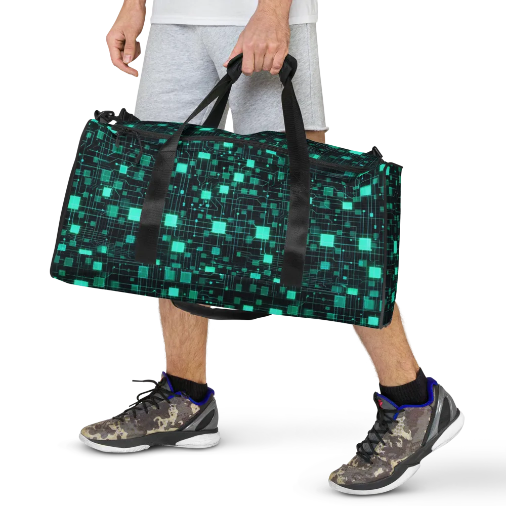 Electric Matrix on Duffle Bag — Front