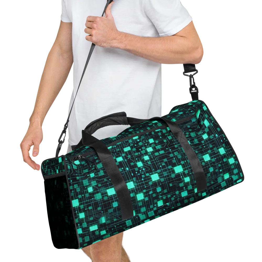 Electric Matrix on Duffle Bag — Right Front