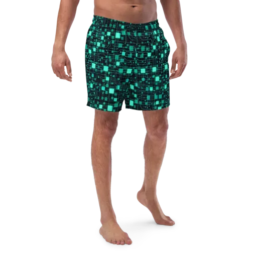 Electric Matrix on a Swim Trunks