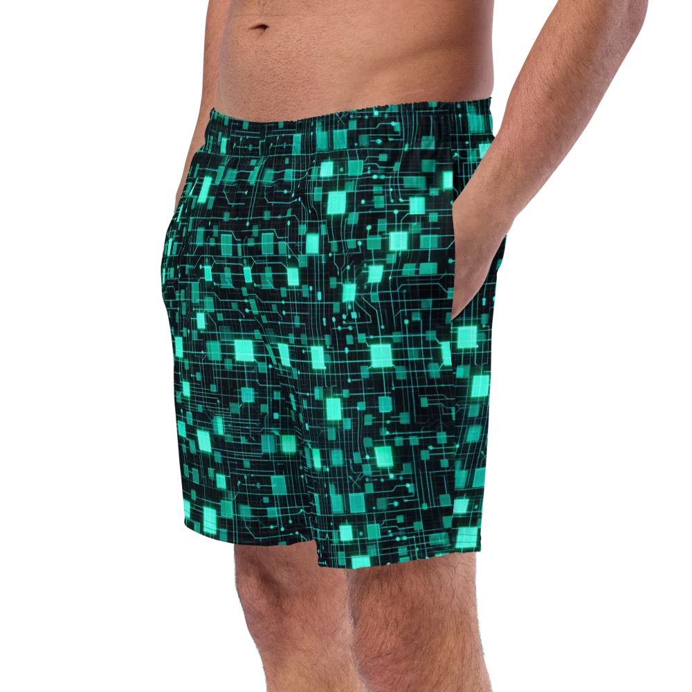 Electric Matrix on Swim Trunks — Left Front
