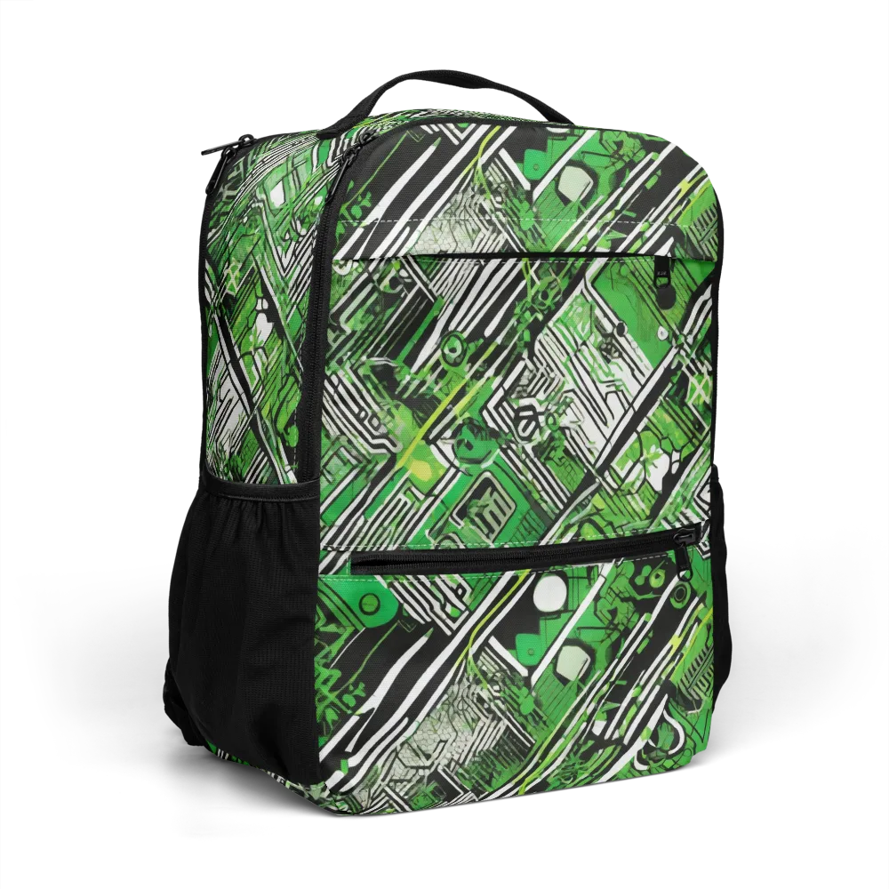 Greenline Grid on Utility Backpack — Right Front