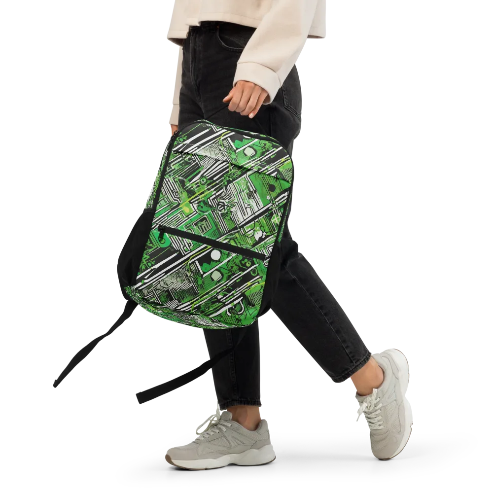 Greenline Grid on Utility Backpack — Front