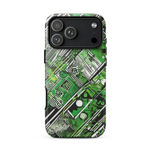 Greenline Grid on a Tough Case for iPhone®