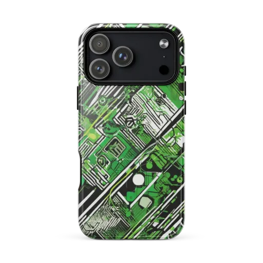 Greenline Grid on a MagSafe Tough Case for iPhone®