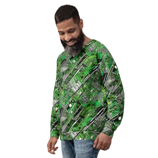 Greenline Grid on a Sweatshirt