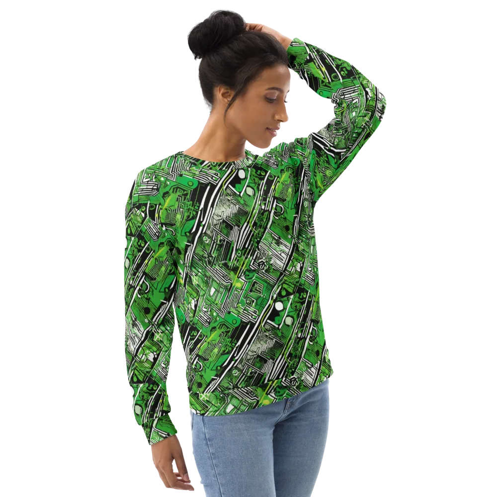 Greenline Grid on Sweatshirt — Right Front