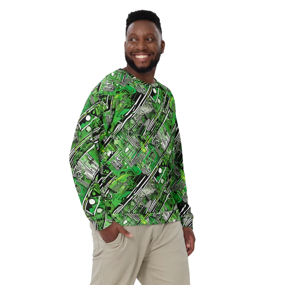 Greenline Grid on Sweatshirt — Front