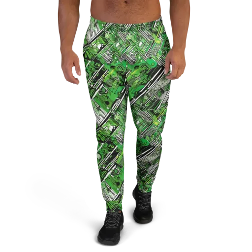 Greenline Grid on a Men's Joggers