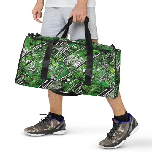 Greenline Grid on a Duffle Bag